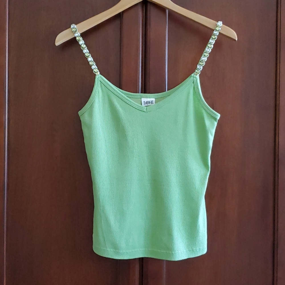 LOVE Amour Green Tank Top